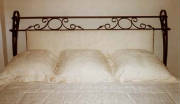 wrought iron headboard