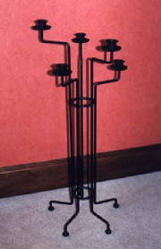 wrought iron candle holders