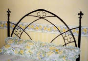 wrought iron headboard