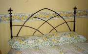 wrought iron headboard