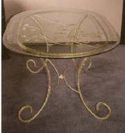 wrought iron table