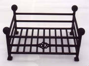 wrought iron fire basket