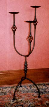 wrought iron candle holder