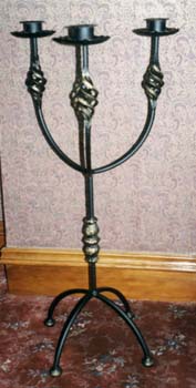 wrought iron candle holder