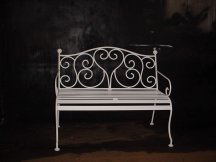 wrought iron bench