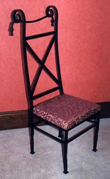 wrought iron chair