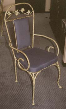 wrought iron chair